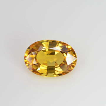 5.48 cts Natural Yellow Sapphire Loose Gemstone Oval Cut