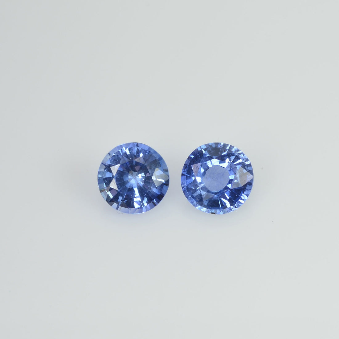 5.2 mm Natural Blue Sapphire Loose Pair Gemstone Round Cut