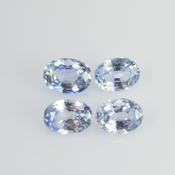 4.03 cts Natural Blue Sapphire Loose Gemstone Oval Cut Lot