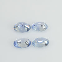 4.03 cts Natural Blue Sapphire Loose Gemstone Oval Cut Lot