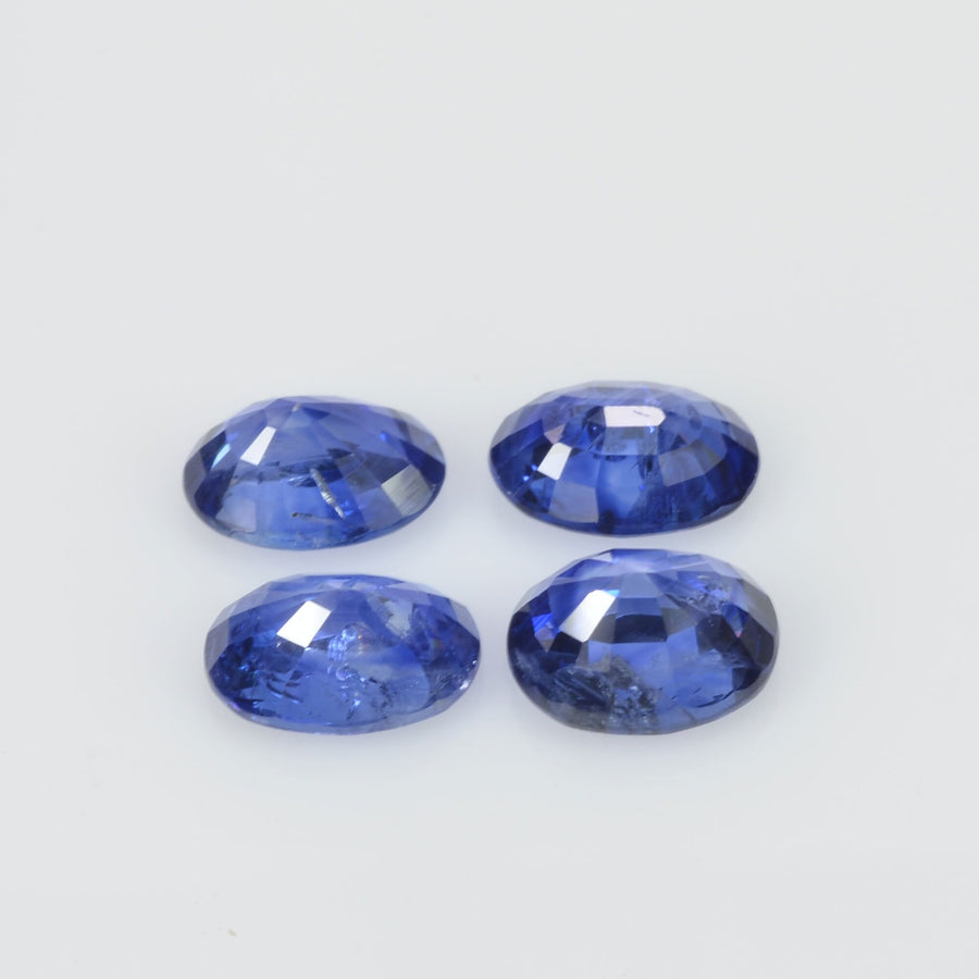 4.28 cts Natural Blue Sapphire Loose Gemstone Oval Cut Lot