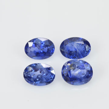 4.28 cts Natural Blue Sapphire Loose Gemstone Oval Cut Lot