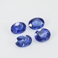 4.28 cts Natural Blue Sapphire Loose Gemstone Oval Cut Lot