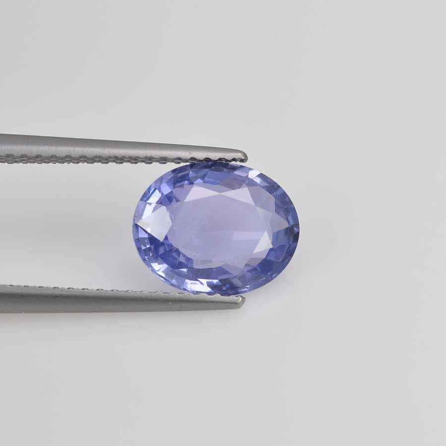 2.69 cts Unheated Natural Blue Sapphire Loose Gemstone Oval Cut Certified
