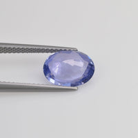 2.69 cts Unheated Natural Blue Sapphire Loose Gemstone Oval Cut Certified