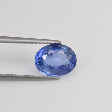 2.81 cts Unheated Natural Blue Sapphire Loose Gemstone Oval Cut Certified