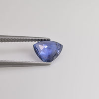 1.58 cts Unheated Natural Blue Sapphire Loose Gemstone Trillion Cut Certified