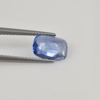 2.73 cts Unheated Natural Blue Sapphire Loose Gemstone Cushion Cut Certified