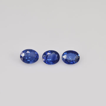 6x5 Natural Calibrated Sri Lanka Blue Sapphire Loose Gemstone Oval Cut