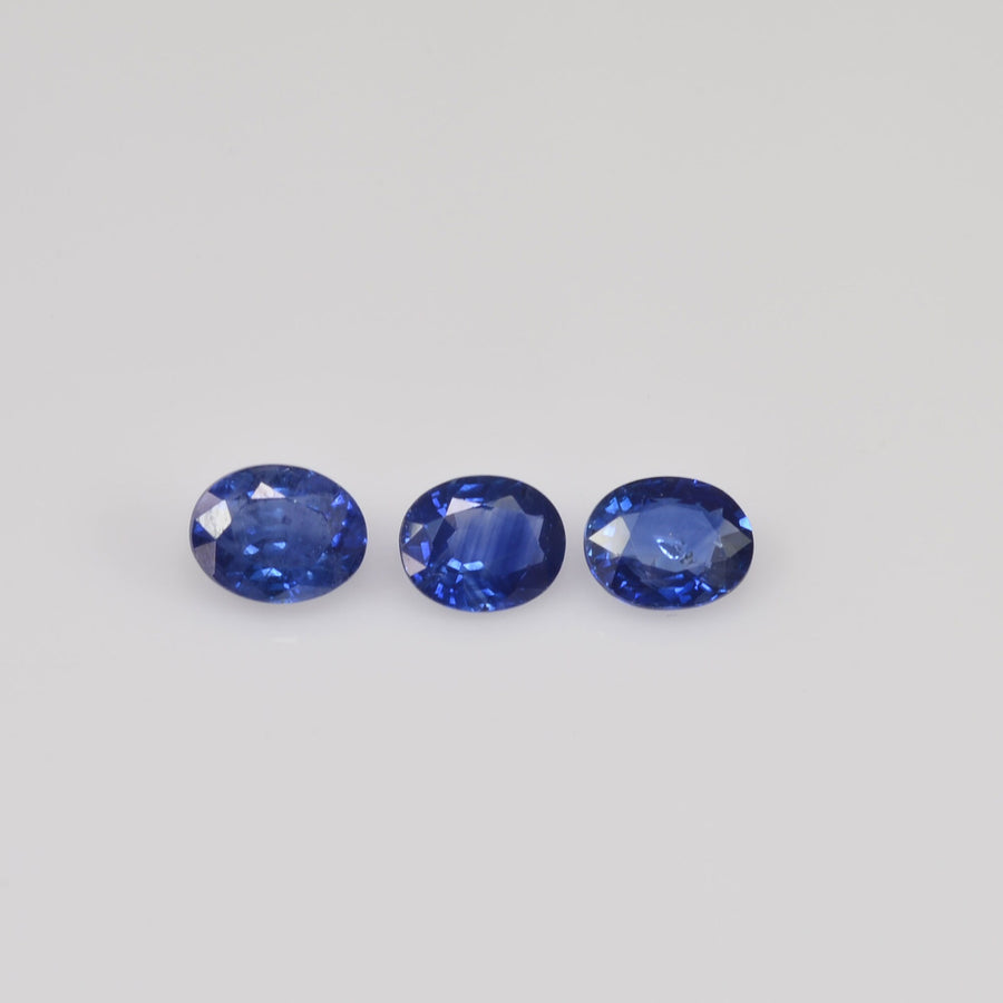 6x5 Natural Calibrated Sri Lanka Blue Sapphire Loose Gemstone Oval Cut