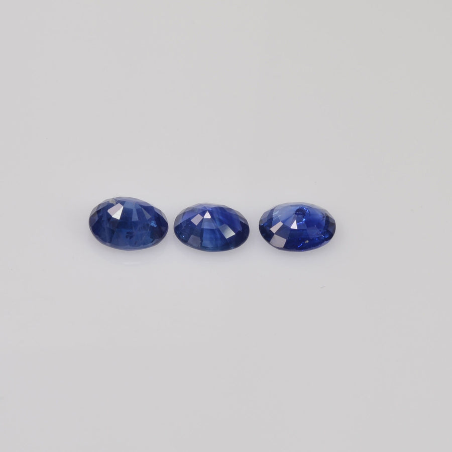 6x5 Natural Calibrated Sri Lanka Blue Sapphire Loose Gemstone Oval Cut