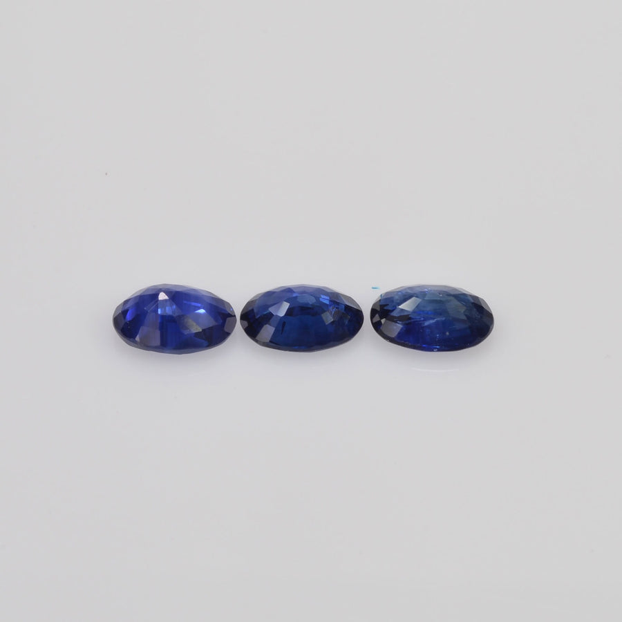 6x4 Natural Calibrated Sri Lanka Blue Sapphire Loose Gemstone Oval Cut