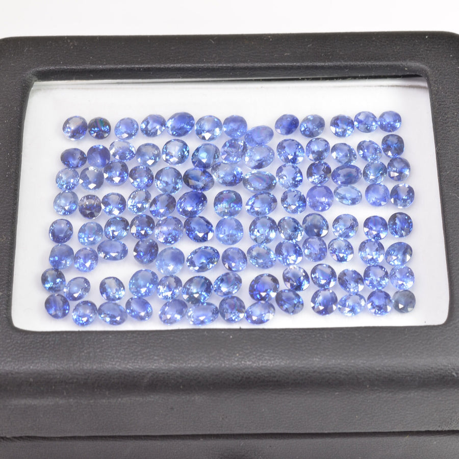 5x4 Natural Calibrated Sri Lanka Blue Sapphire Loose Gemstone Oval Cut