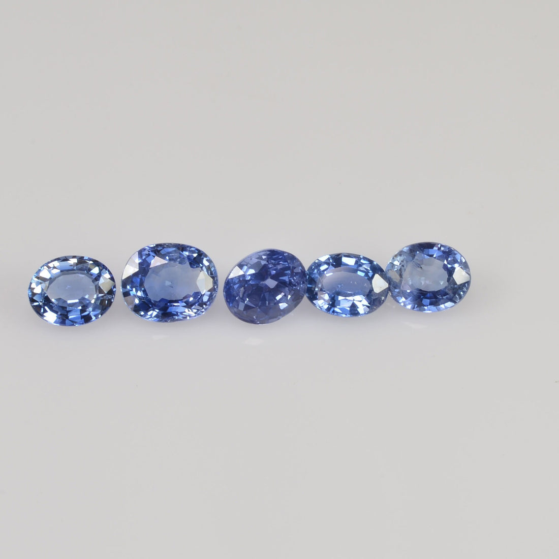 5x4 Natural Calibrated Sri Lanka Blue Sapphire Loose Gemstone Oval Cut