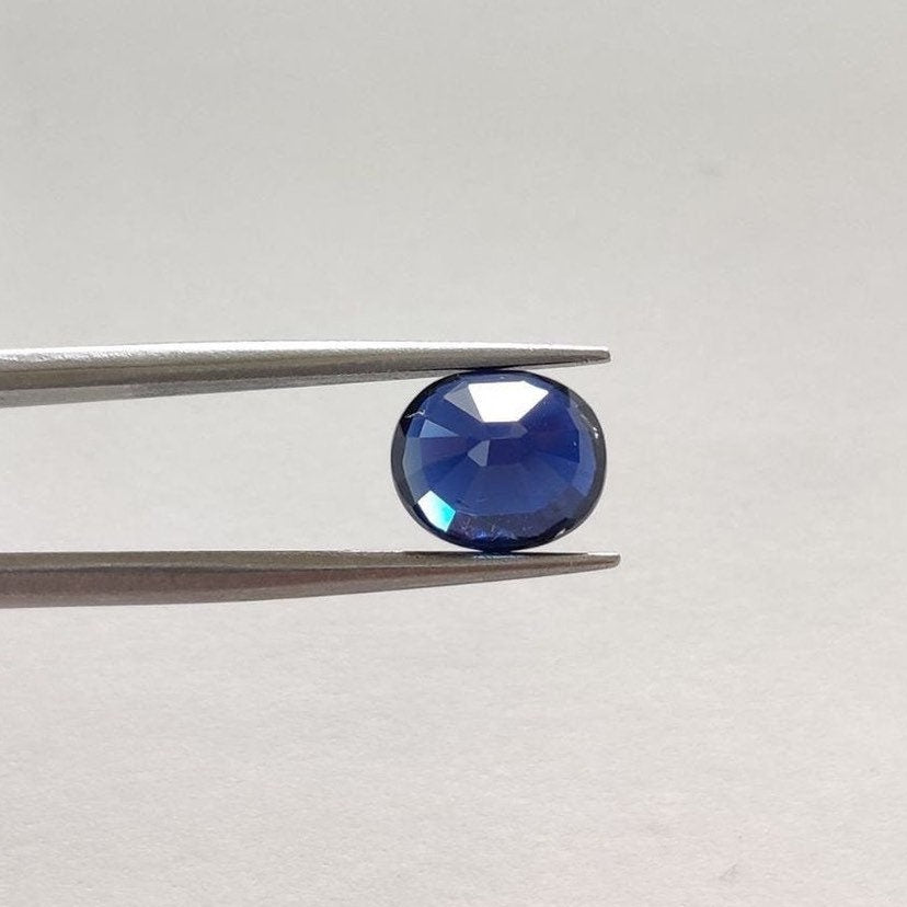 1.95 cts Unheated Natural Blue Sapphire Loose Gemstone Oval Cut Certified