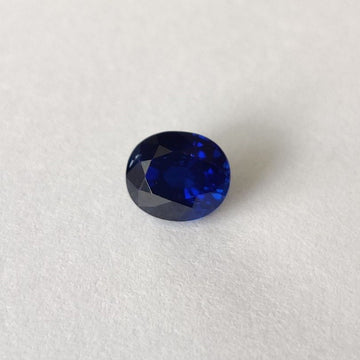 1.95 cts Unheated Natural Blue Sapphire Loose Gemstone Oval Cut Certified