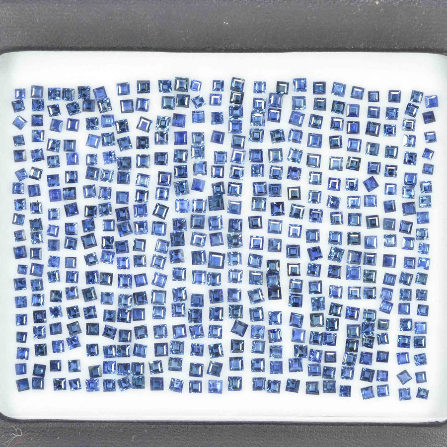 1.4-2.4 MM Natural Calibrated Blue Sapphire Loose Gemstone Square Cut - Thai Gems Export Ltd.