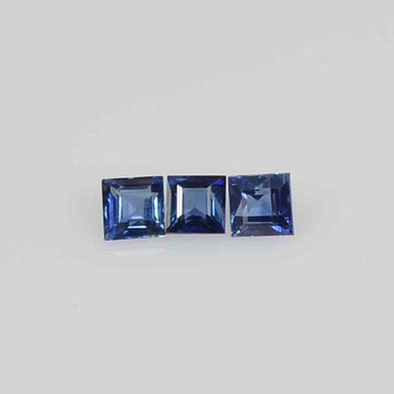 1.4-2.4 MM Natural Calibrated Blue Sapphire Loose Gemstone Square Cut - Thai Gems Export Ltd.