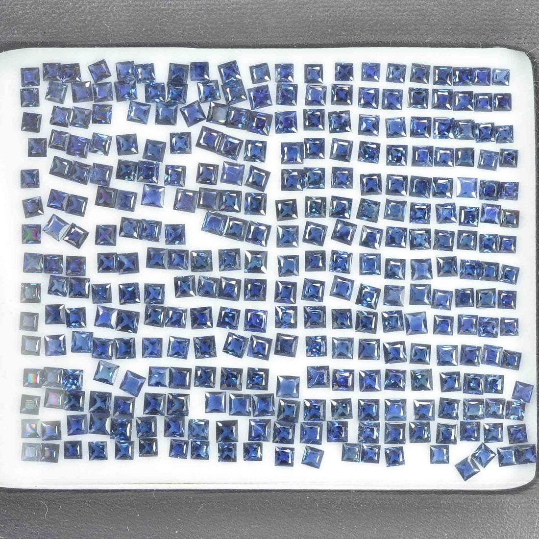 2.1-2.8 mm Natural Calibrated Blue Sapphire Loose Gemstone Square Cut - Thai Gems Export Ltd.