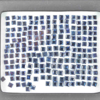 2.7-3.4 MM Natural Calibrated Blue Sapphire Loose Gemstone Square Cut