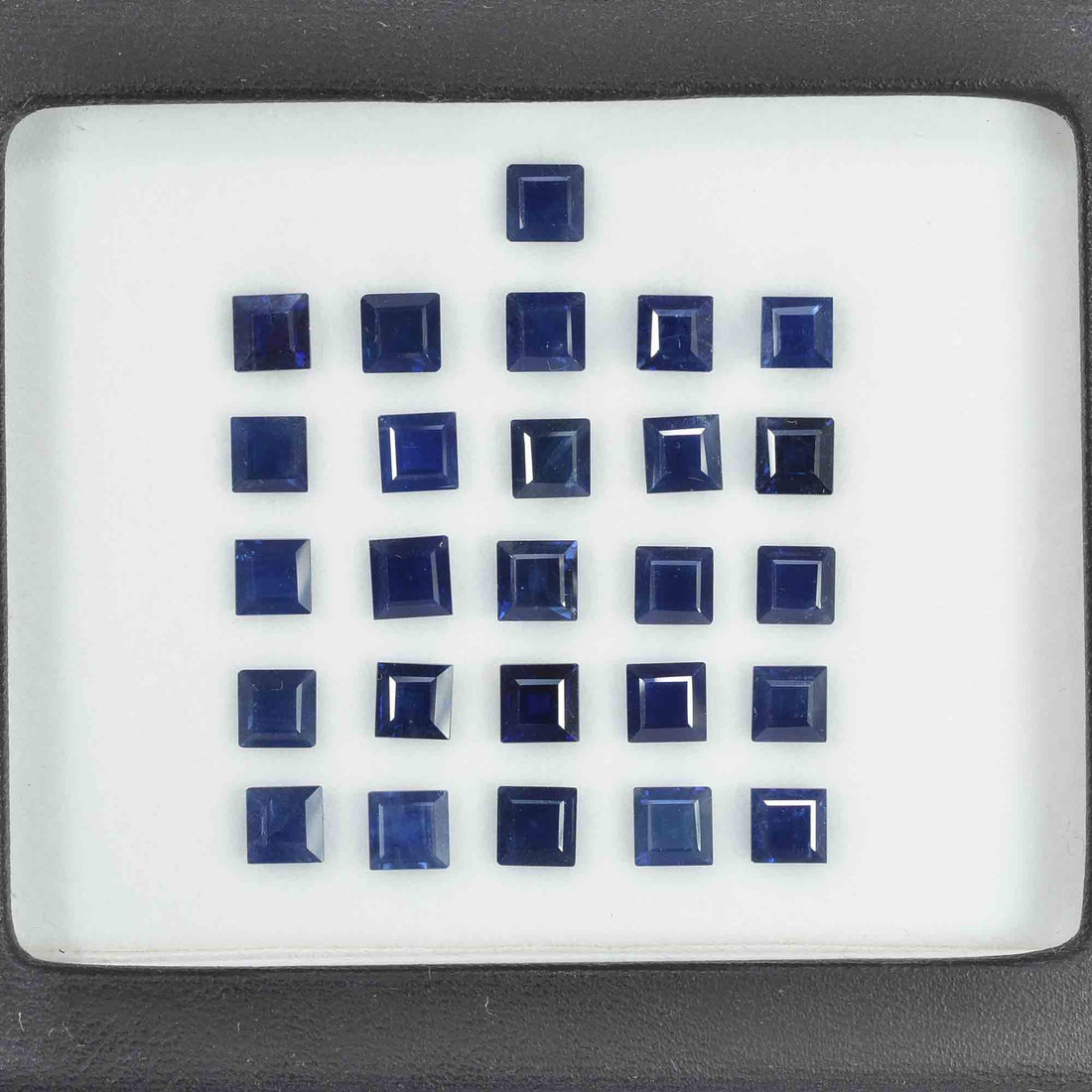 4.5-5.0 mm Natural Calibrated Blue Sapphire Loose Gemstone Square Cut