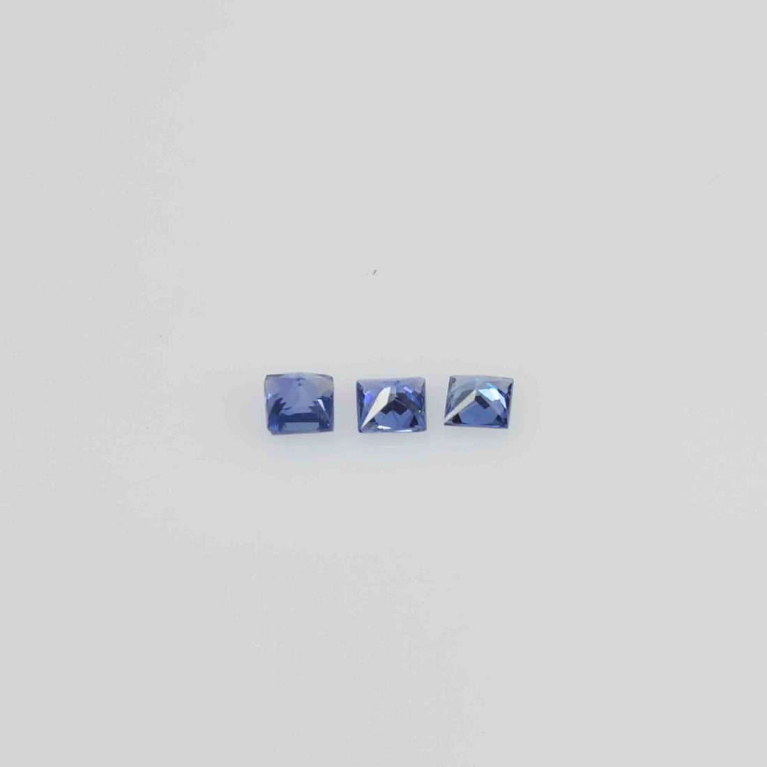 1.7-2.3 mm Natural Calibrated Blue Sapphire Loose Gemstone Princess Cut