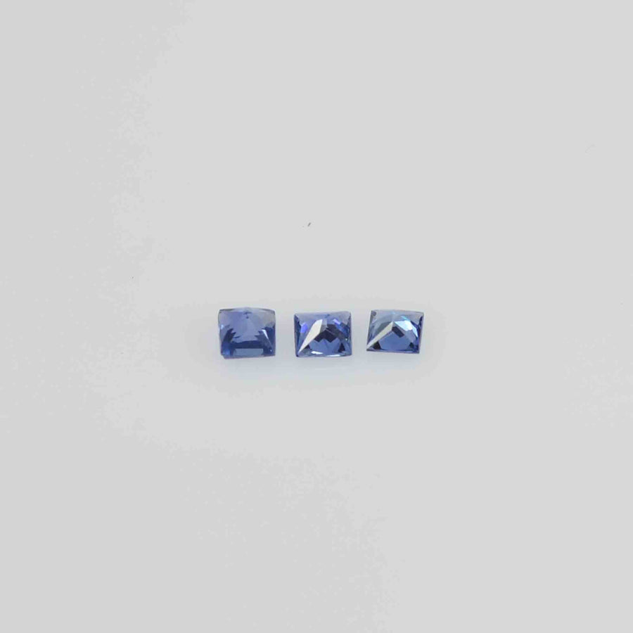 1.7-2.3 mm Natural Calibrated Blue Sapphire Loose Gemstone Princess Cut