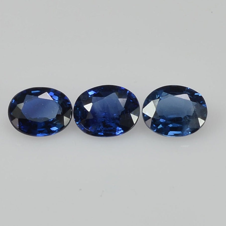 5x4 mm Natural Calibrated Blue Sapphire Loose Gemstone Oval Cut