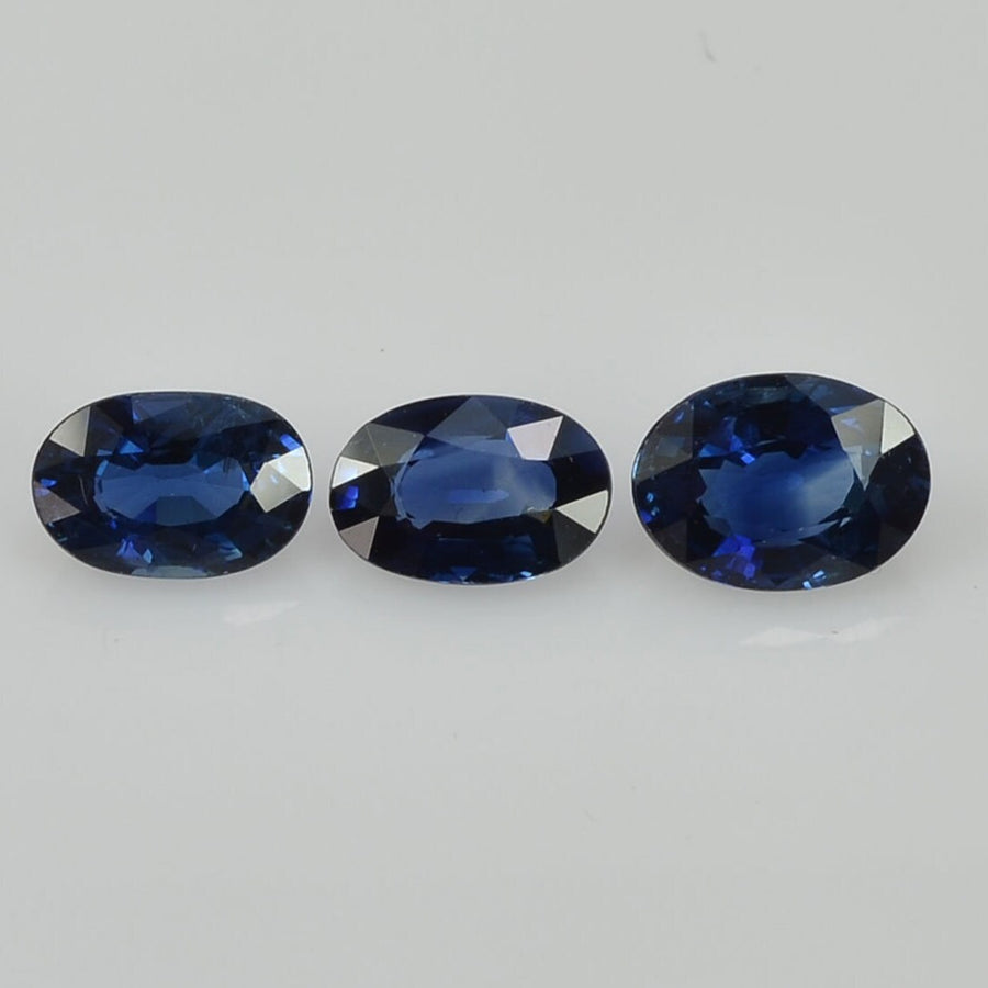 6x4 mm Natural Calibrated Blue Sapphire Loose Gemstone Oval Cut