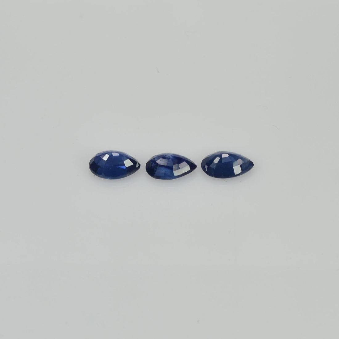 6x4 mm Natural Calibrated Blue Sapphire Loose Gemstone Pear Cut