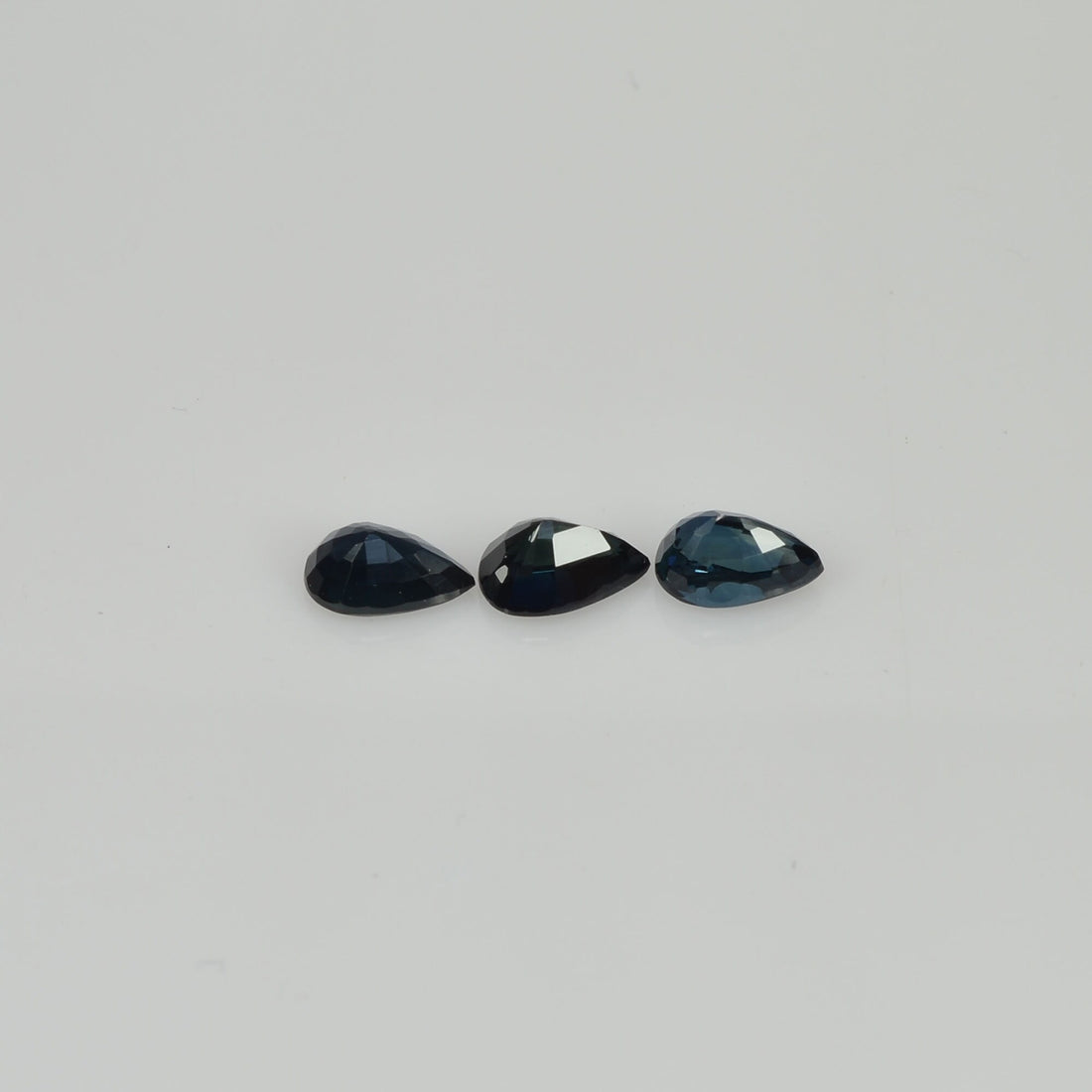 6x4 mm Natural Calibrated Blue Sapphire Loose Gemstone Pear Cut