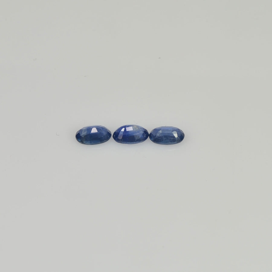 5x3 mm Natural Calibrated Blue Sapphire Loose Gemstone Oval Cut