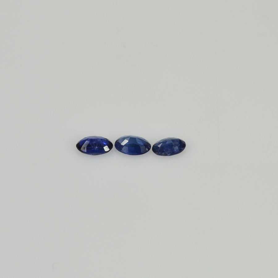 5x3 mm Natural Calibrated Blue Sapphire Loose Gemstone Oval Cut