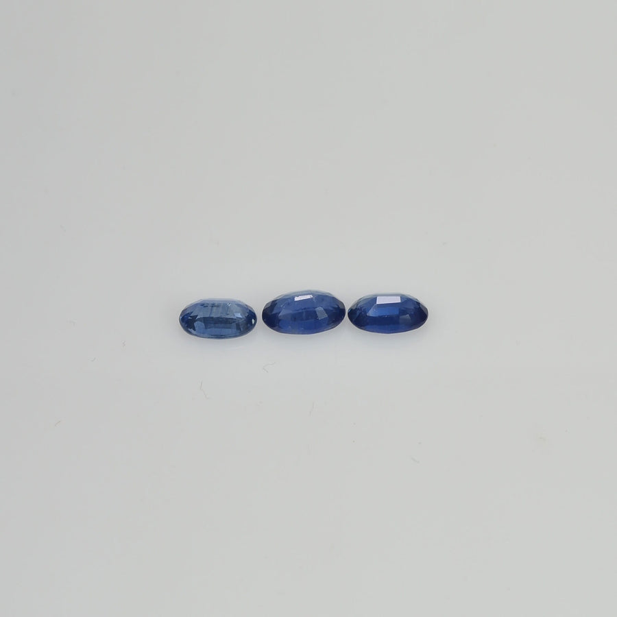 5x3 mm Natural Calibrated Blue Sapphire Loose Gemstone Oval Cut