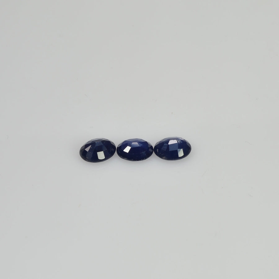 5x4 mm Natural Calibrated Blue Sapphire Loose Gemstone Oval Cut