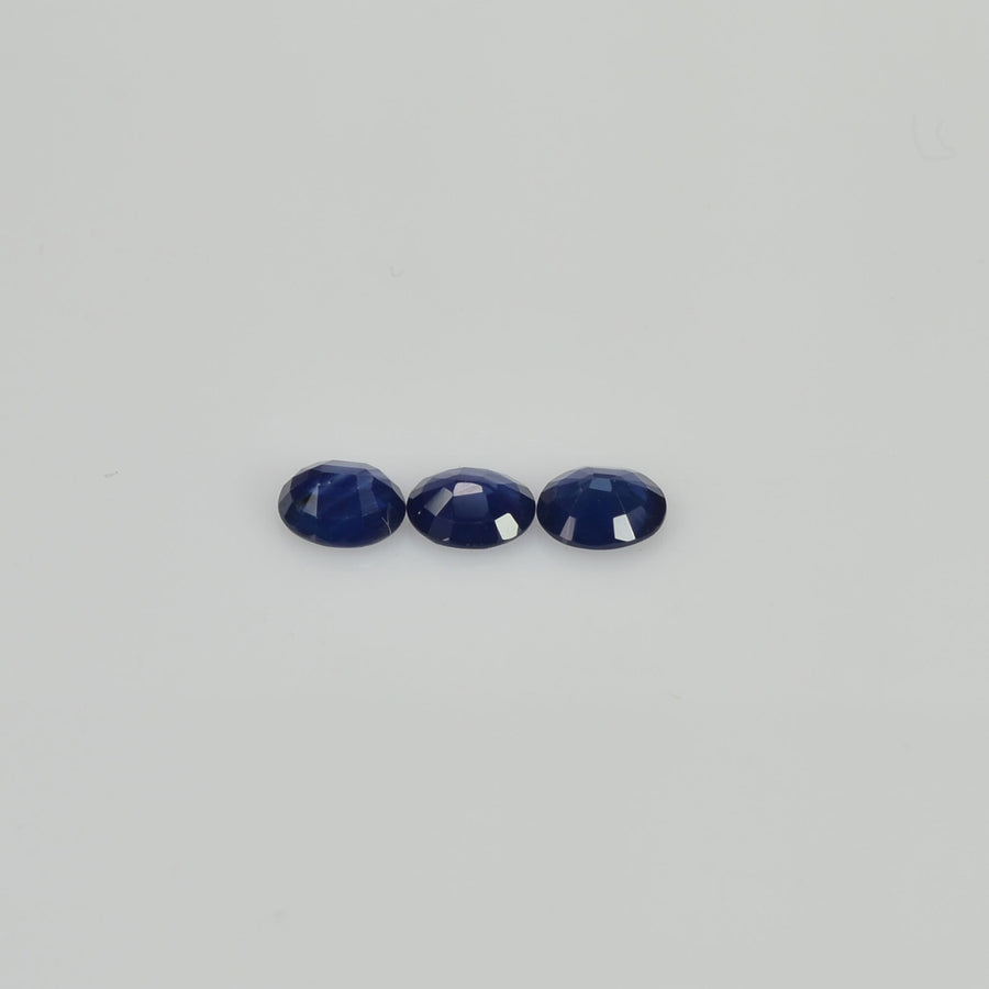 5x4 mm Natural Calibrated Blue Sapphire Loose Gemstone Oval Cut