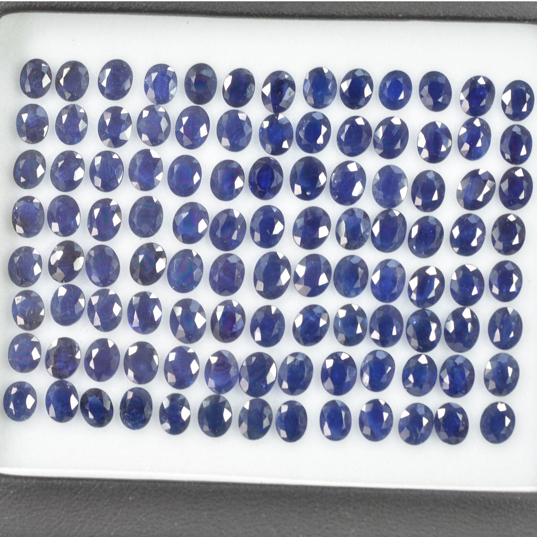 5x4 mm Natural Calibrated Blue Sapphire Loose Gemstone Oval Cut