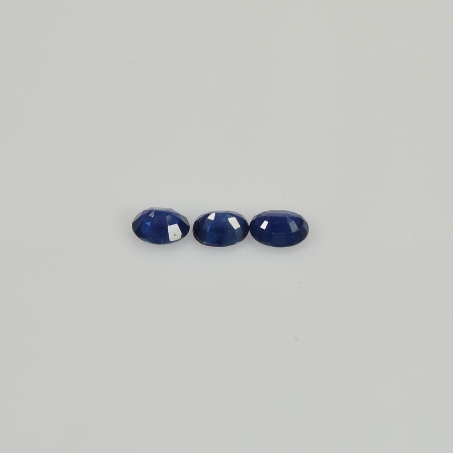 5x4 mm Natural Calibrated Blue Sapphire Loose Gemstone Oval Cut