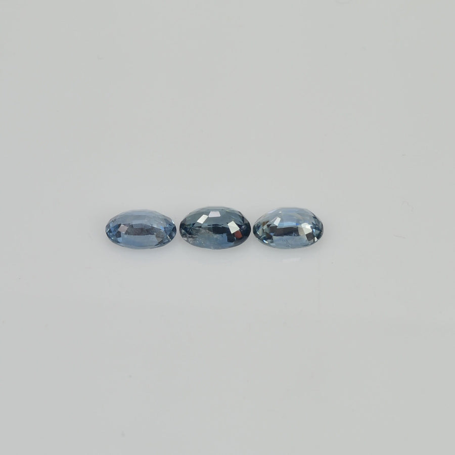6x4 mm Natural Calibrated Blue Sapphire Loose Gemstone Oval Cut