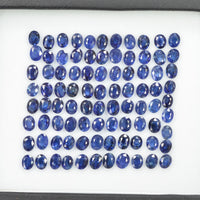 4.5x3.5 mm Natural Calibrated Blue Sapphire Loose Gemstone Oval Cut