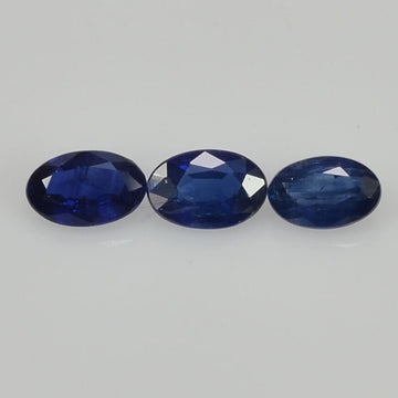 5x3 mm Natural Calibrated Blue Sapphire Loose Gemstone Oval Cut