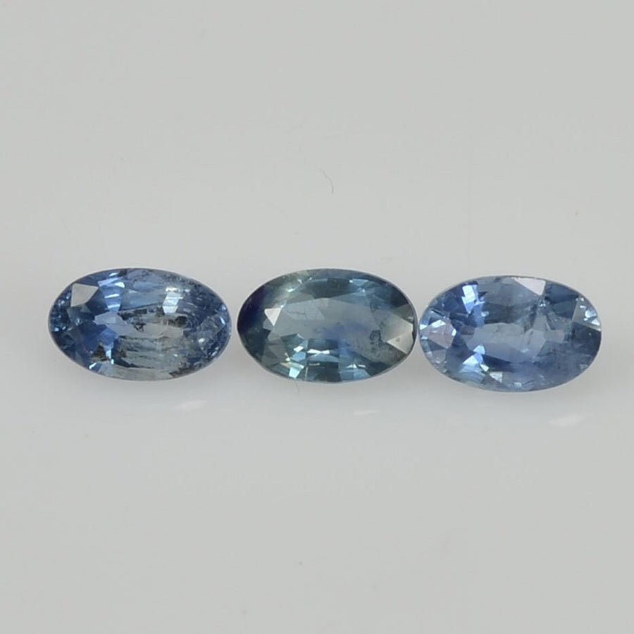 5x3 mm Natural Calibrated Blue Sapphire Loose Gemstone Oval Cut