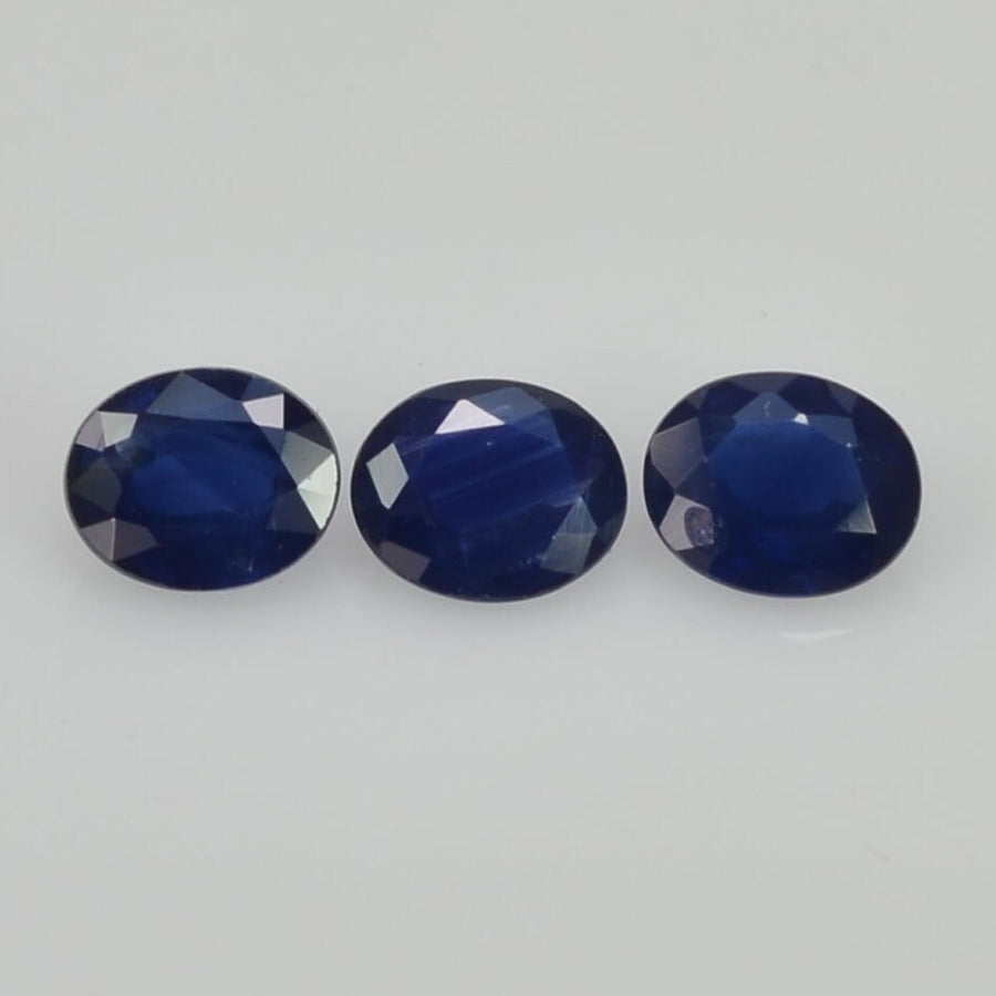 5x4 mm Natural Calibrated Blue Sapphire Loose Gemstone Oval Cut