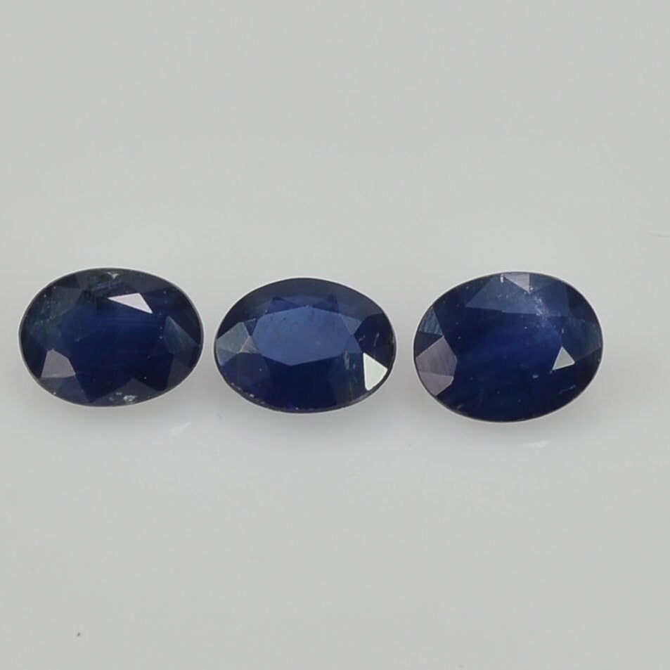 5x4 mm Natural Calibrated Blue Sapphire Loose Gemstone Oval Cut