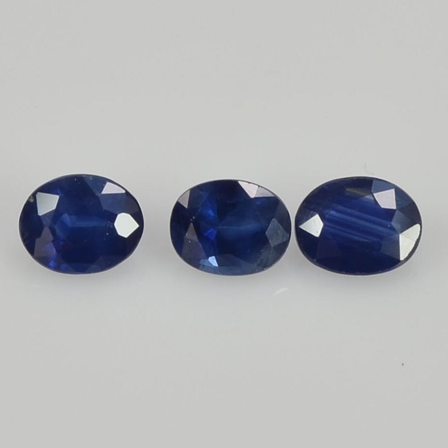 5x4 mm Natural Calibrated Blue Sapphire Loose Gemstone Oval Cut