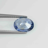 2.18 cts Unheated Natural Blue Sapphire Loose Gemstone Oval Cut Certified