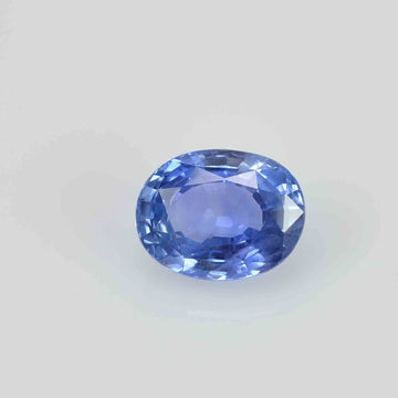 2.87 cts Unheated Natural Blue Sapphire Loose Gemstone Oval Cut Certified