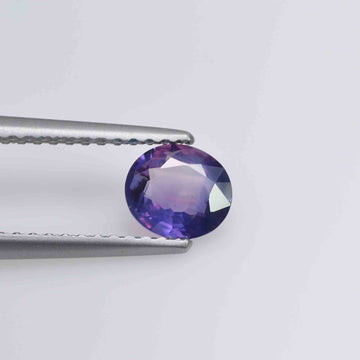 0.63cts Natural Purple Sapphire Loose Gemstone Oval Cut