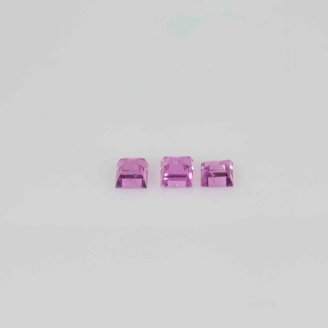 1.9 mm-3.6 mm Natural Calibrated Vietnam Pink Sapphire Loose Gemstone Square Cut