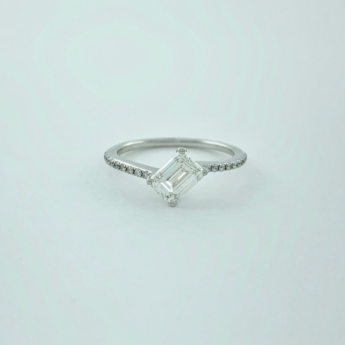 1.01 ct F IF GIA Certified Emerald Cut Natural Diamond Ring | 18K White Gold | Classic Collection | Solitaire Ring | Engagement Ring